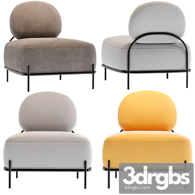 Armchair pawai 2 3D Model Download