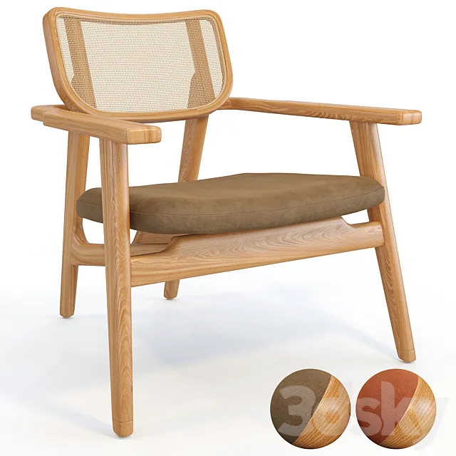 Armchair Phileas 3D Model Armchair Phileas 3D Model