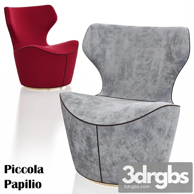 Armchair piccola papilio 3D Model Download