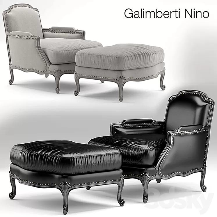 Armchair PIGRA poltrona 3D Model