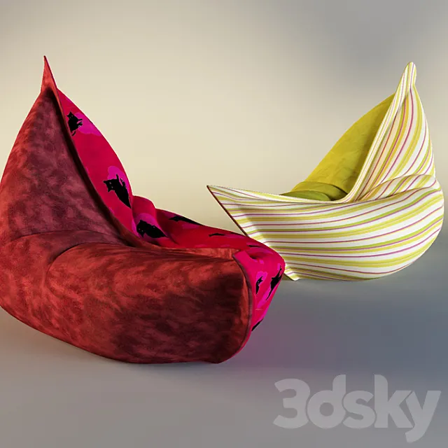 armchair-pillow smartballs 3DModel armchair-pillow smartballs 3DModel