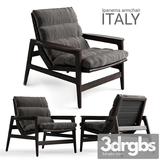 Armchair Poliform Ipanema 3D Model Download
