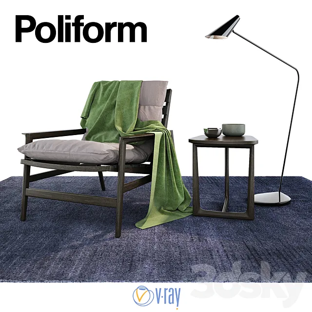 Armchair POLIFORM IPANEMA 3DModel