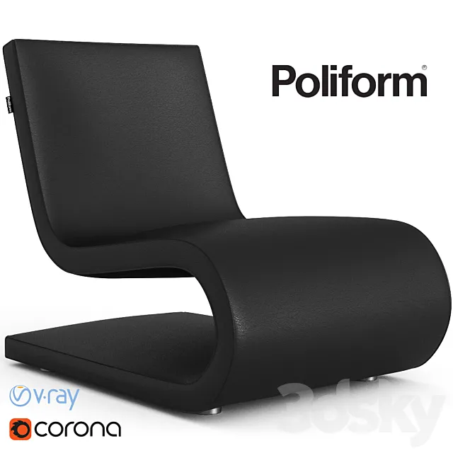 Armchair Poliform Snake 3DModel