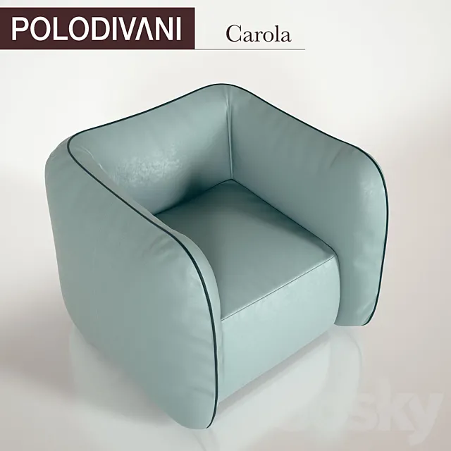 Armchair Polodivani “Carola” 3D Model