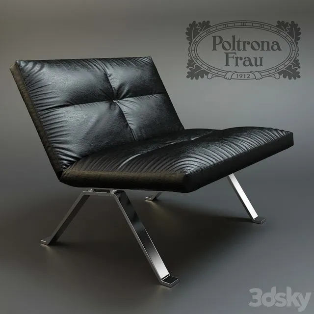 Armchair Poltrona Frau Brooklyn 3D Model
