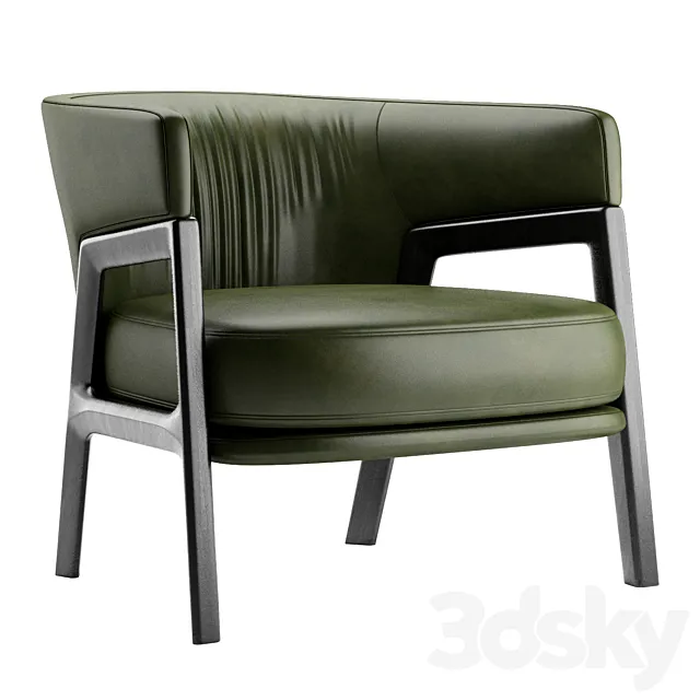 Armchair Poltrona Frau DUO 3D Model Armchair Poltrona Frau DUO 3D Model