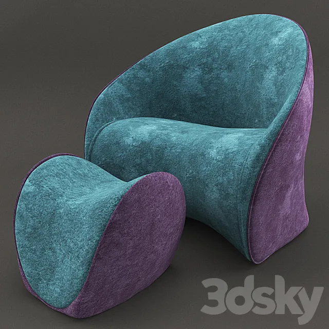 Armchair POLTRONA LE MIDI 3DModel