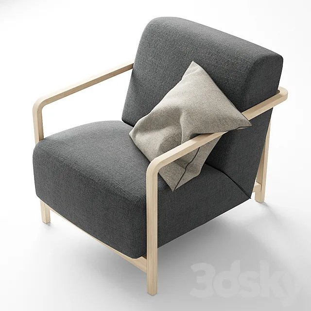 Armchair Porada Gilda 3D Model Armchair Porada Gilda 3D Model