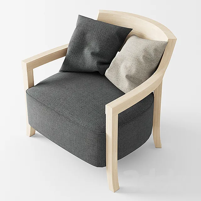 Armchair POTOCCO aura 3D Model Armchair POTOCCO aura 3D Model
