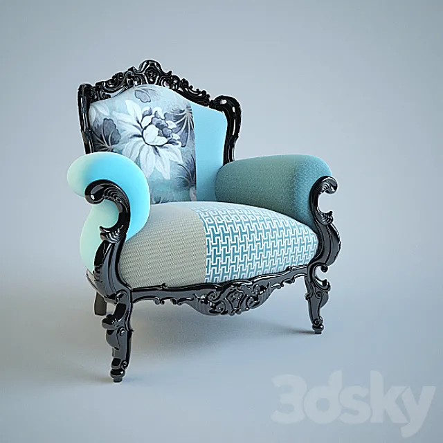 armchair-Prince factory Modo 3DModel armchair-Prince factory Modo 3DModel
