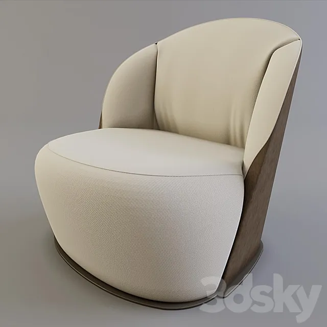 Armchair promemoria ROSASPINA 3D Model