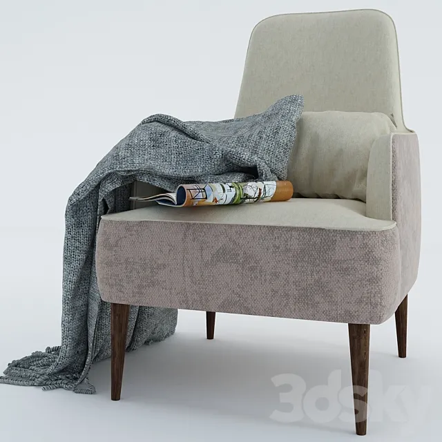 Armchair Ray 3D Model