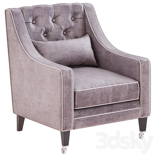 Armchair Renoir 3DModel Armchair Renoir 3DModel
