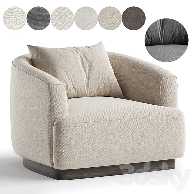 Armchair Rimini 3D Model