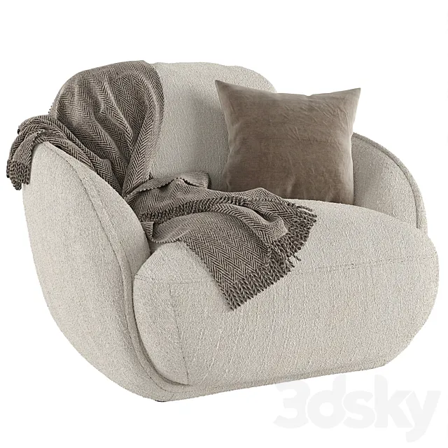 Armchair Riolo 3D Model Armchair Riolo 3D Model