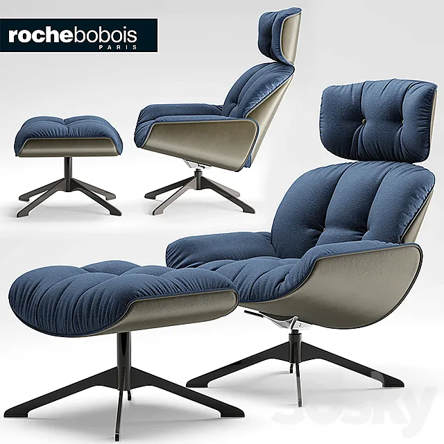 Armchair roche bobois QUIET LIFE ARMCHAIR 3DModel