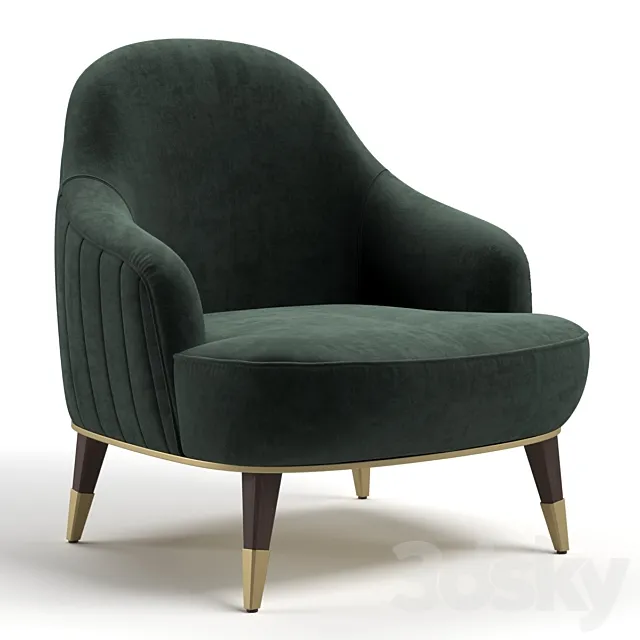 Armchair Rochebobois EDEN-ROCK 3D Model Armchair Rochebobois EDEN-ROCK 3D Model