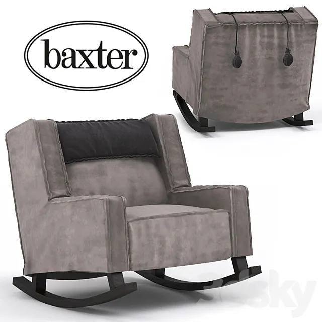 Armchair Rocking Housse from Baxter 3D Model