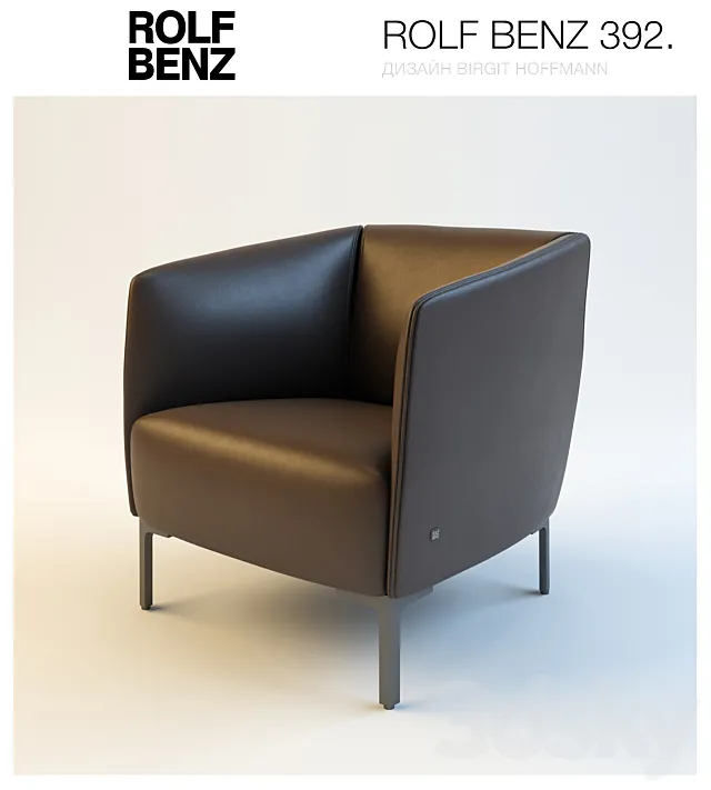 Armchair ROLF BENZ 392 3D Model