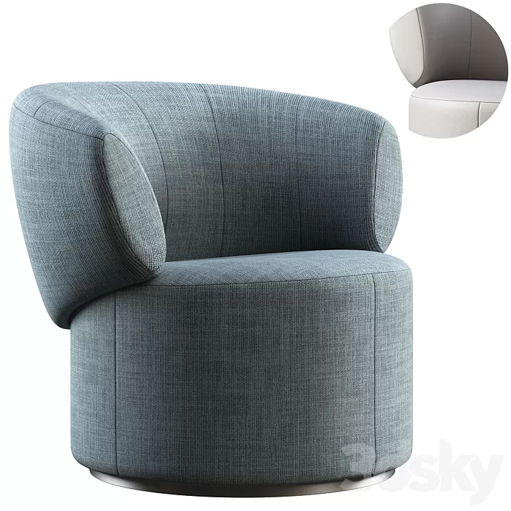 Armchair Rolf Benz 684 3D Model Free Download