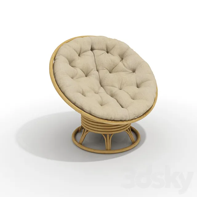 armchair rottang 3DModel armchair rottang 3DModel