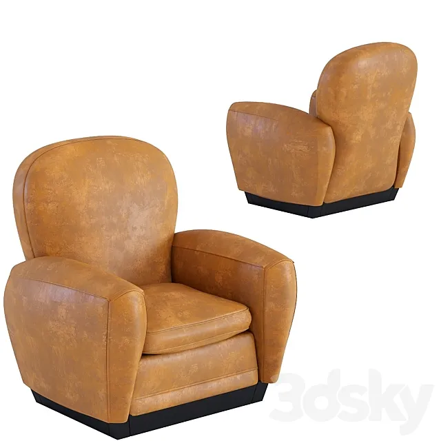Armchair Round Vintage Smart 3D Model