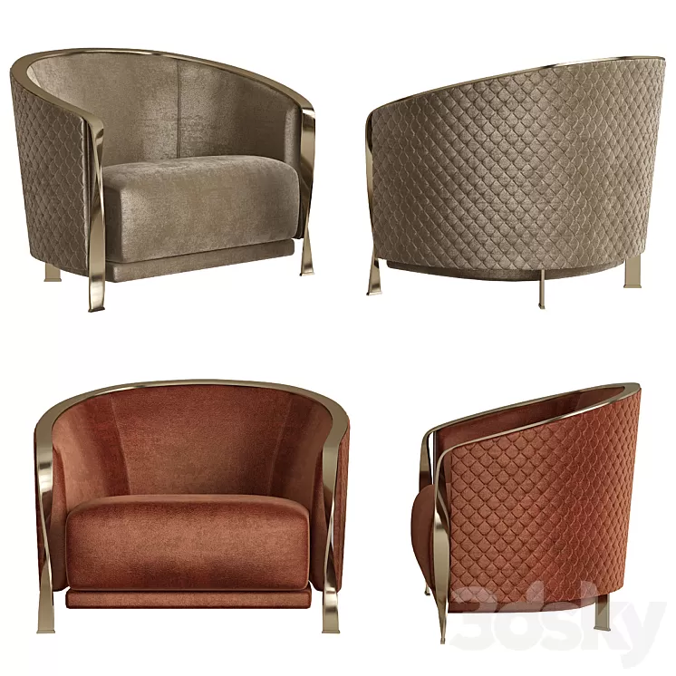 Armchair Rugiano Furniture Nella Vetrina 3D Model