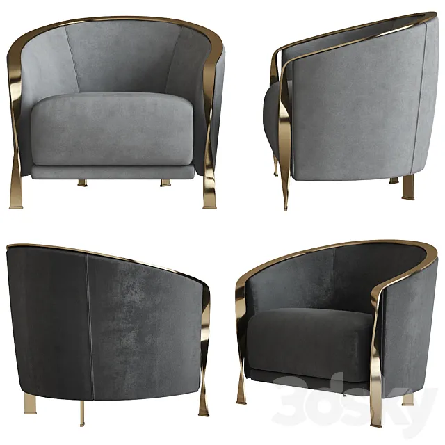 Armchair Rugiano Furniture Nella Vetrina 3D Model