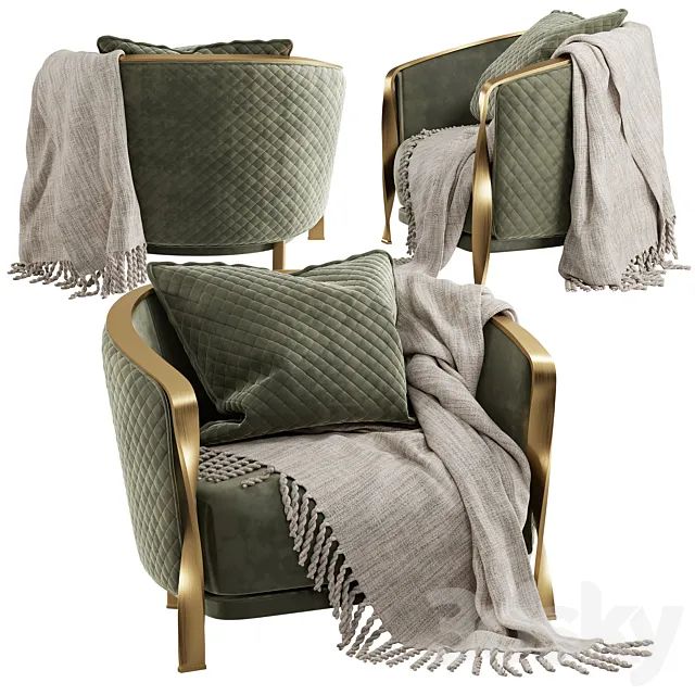 Armchair Rugiano Furniture Nella Vetrina 3DModel Armchair Rugiano Furniture Nella Vetrina 3DModel