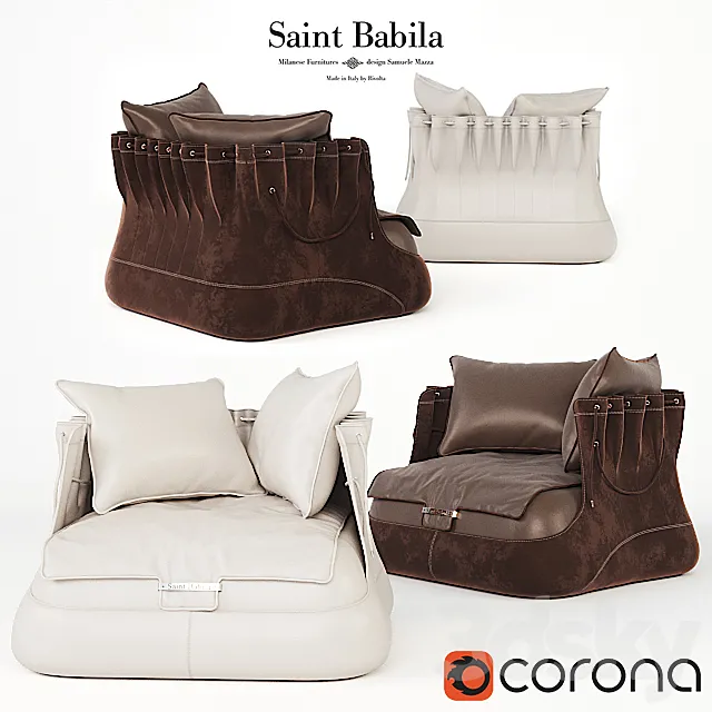 Armchair Saint Babila armchair Bag 3DModel