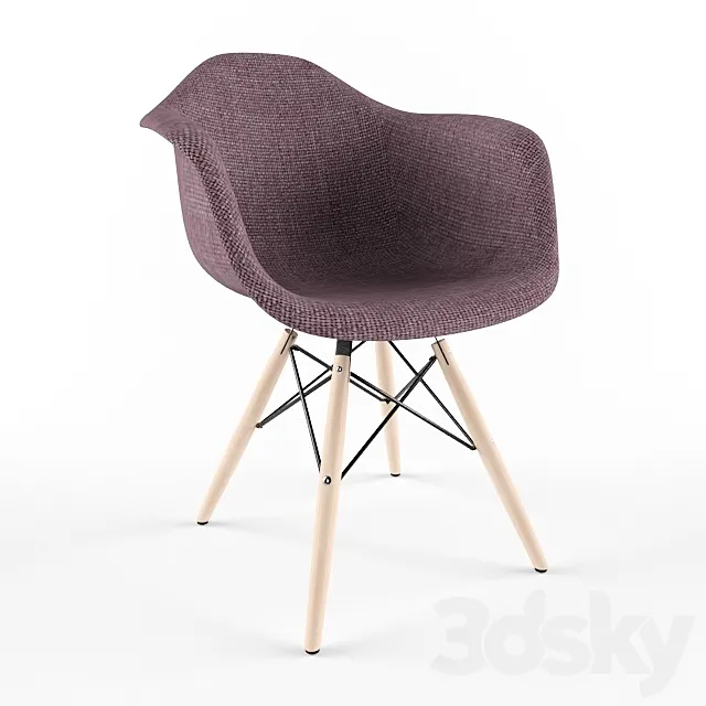 Armchair Salex FB Wood 3D Model