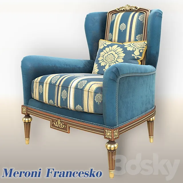 Armchair Salotti of Meroni Francesco 3D Model