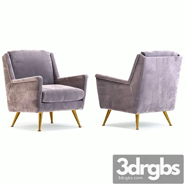 Armchair san diego gray 3D Model Download