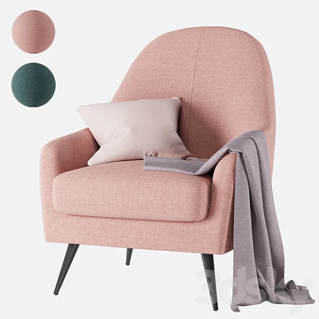 Armchair sandy iModern 3D Model Armchair sandy iModern 3D Model