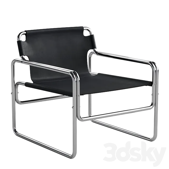 Armchair Scandi Furniture Christofer 3D Model Armchair Scandi Furniture Christofer 3D Model