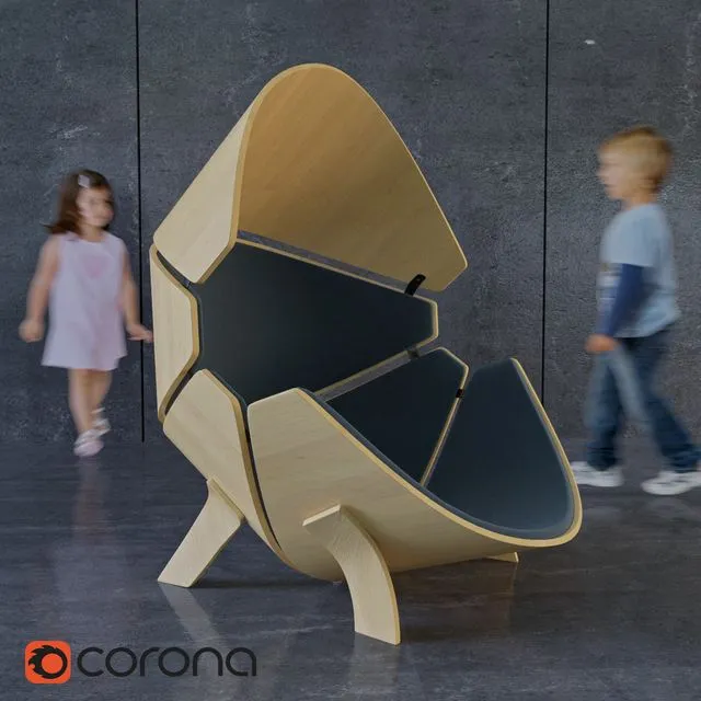 Armchair-seekers 3D Model Armchair-seekers 3D Model