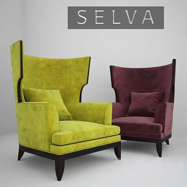 Armchair Selva 3D Model