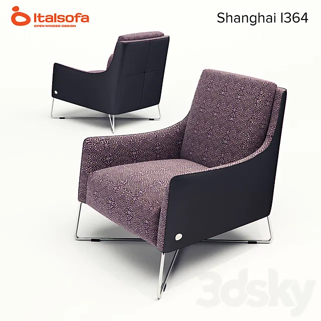 Armchair Shanghai i364. Italsofa 3DModel