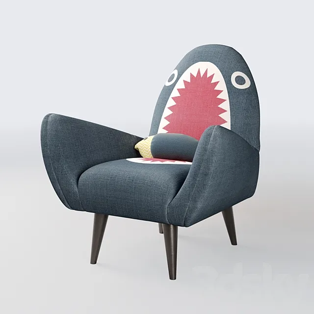 Armchair Shark Fin from Rodnik 3DModel Armchair Shark Fin from Rodnik 3DModel