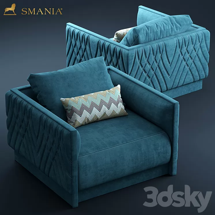 Armchair smania Miami 3D Model