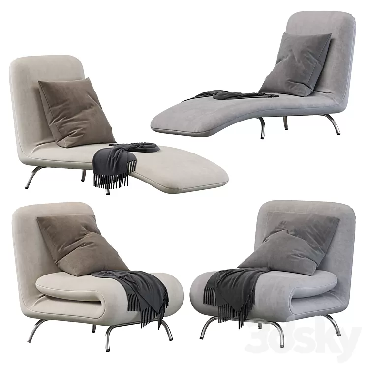 Armchair Smile-Twix 3D Model Armchair Smile-Twix 3D Model