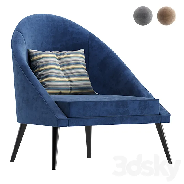 Armchair SMITT Cazarina Interiors_Кресло СМИТТ 3D Model
