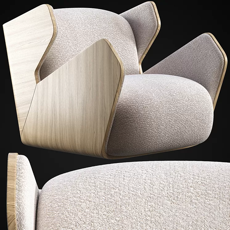 Armchair Soft Concept by Zalim Isakov 3D Model Armchair Soft Concept by Zalim Isakov 3D Model