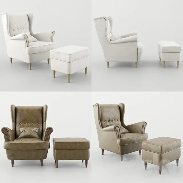armchair strandmon 3D Model armchair strandmon 3D Model