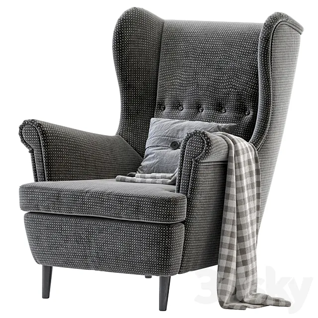 Armchair STRANDMON IKEA 3D Model
