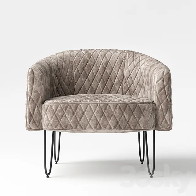 Armchair Strasbourg 3D Model