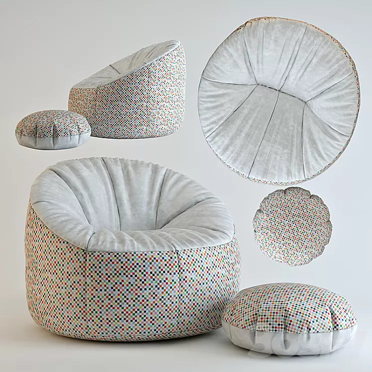 Armchair Stump Australia Top DreamBag 3D Model