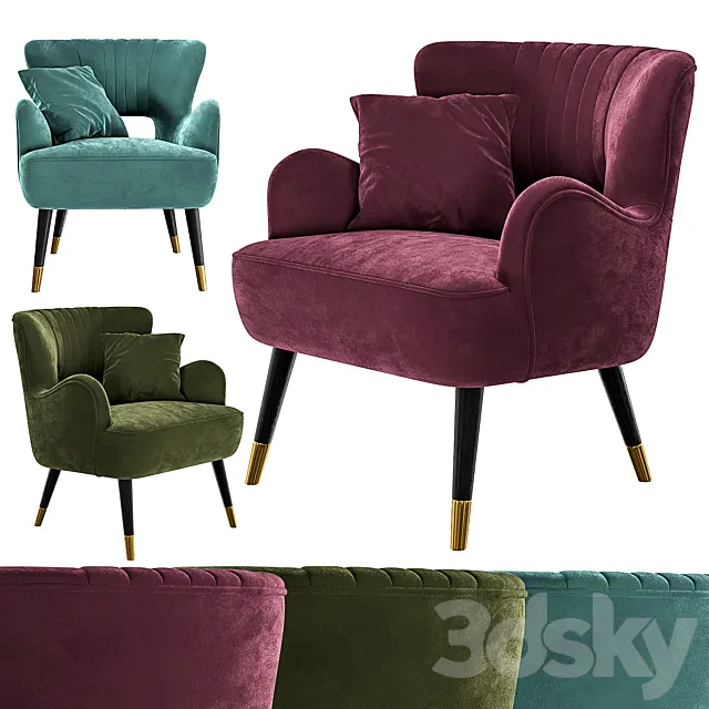 Armchair Swan 3D Model