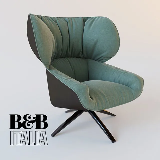 Armchair Tabano 3D Model Armchair Tabano 3D Model